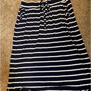 Stripped Navy and white Skirt